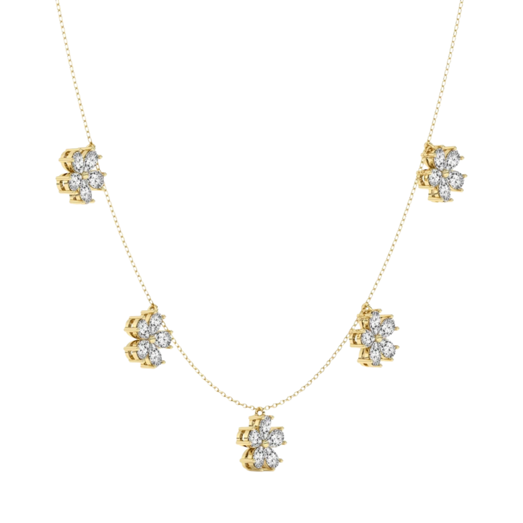 Elara Pear Lab Diamond Fashion Necklace
