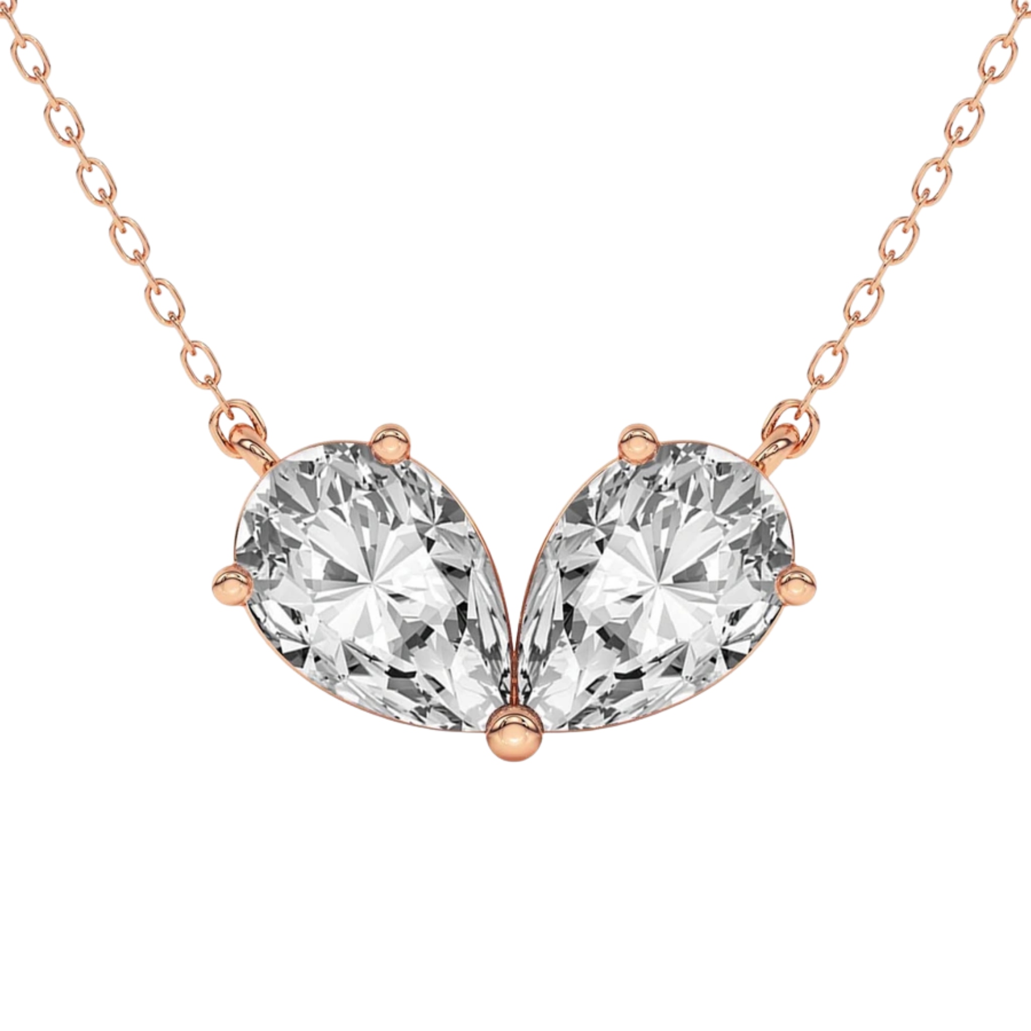 Everly Pear Lab Diamond Fashion Necklace
