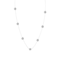 Heartline Glow Round Lab Diamond Station Fashion Necklace