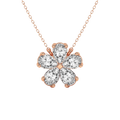 Pear Petal Lab Diamond Fashion Necklace