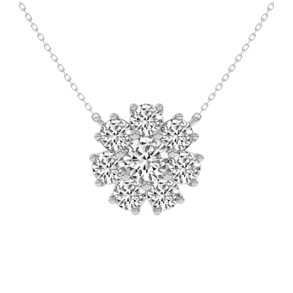 Roselle Round Lab Diamond Fashion Necklace