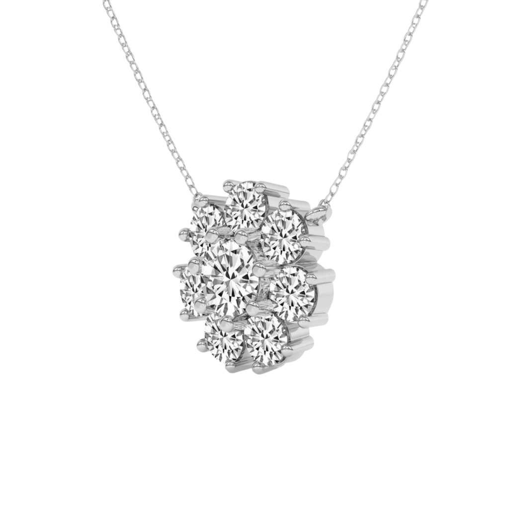 Roselle Round Lab Diamond Fashion Necklace