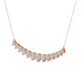 Veil of Venus Graduating Round Lab Diamond Fashion Necklace